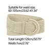 Allegra K Women's Wide Woven Waist Belts Braided Belts for Dress Chunky Buckle 23.62-35.43" - 3 of 4
