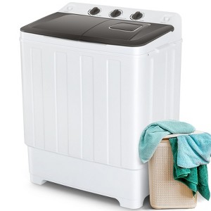 HOMDOX 30Lbs Portable Washing Machine, Twin Tub Laundry Compact Washer Spinner Combo with 19Lbs Washer & 11Lbs Spinner dryer for Apartments RVs Dorms - 1 of 4