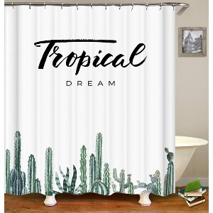 Tropical Dream Shower Curtains for Bathroom Waterproof Fabric Bath Curtain Durable Soft Stylish Bathroom Decor 72x72 Inch - 1 of 1