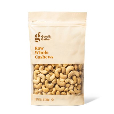 Unsalted Raw Whole Cashews - 9.5oz - Good &#38; Gather&#8482;