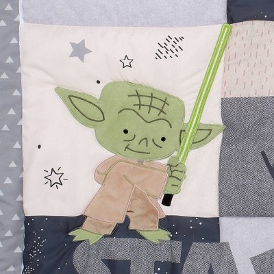 Lambs &#38; Ivy Star Wars Classic Baby Crib Bedding Set - Yoda/Darth Vader - 3pc