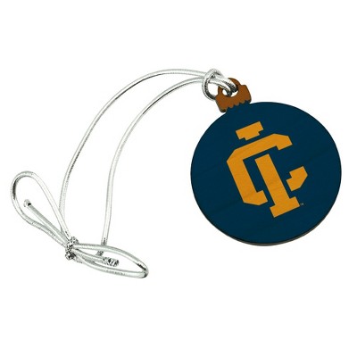 Ithaca College Secondary Logo Mini Small Tiny Wood Christmas Tree Holiday Ornament