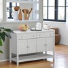 Mshliw Sideboard Buffet Cabinet with Drawers and Adjustable Shelves, Coffee Bar Storage Cabinet for Kitchen, Dining Room, or Living Room - 2 of 4