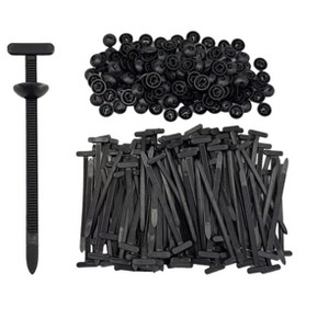 Itopfox 150Pcs Universal Nylon Cable Tie Buckle, Automotive Zipper Clips Lock, Car Strap Style Zip Ties, Push Rivet Fastener for Auto Body Parts Trim - 1 of 4