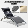 Okak 2PCS/3PCS Outdoor Chaise Lounge Chairs with Adjustable Backrest,Poolside Patio Loungers for Beach,Garden,Backyard - 2 of 4
