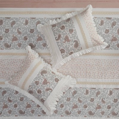 Blush Cotton King Reversible 9-Piece Comforter Set