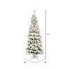 Vickerman Flocked Pacific Pencil Pine Artificial Christmas Tree - 3 of 4