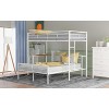 Sapphtopaz Space-Saving Twin Over Full Bunk Bed for Teens/Adults, Simple Bed Frame with with Desk, Ladder and Quality Slats for Bedroom, Kids Room - 3 of 4