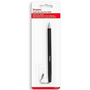 Staples Anchor Ballpoint Pen Refill Medium Tip Black Ink Each (31642-CC) - 1 of 2