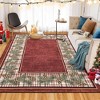 Christmas Washable Area Rug Xmas Pine Cones Rug Plaid Rugs for Living Room Bedroom - 2 of 4