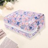 Unique Bargains Women's Rose Octagonal Travel Cosmetic Bag 1 Pc - 3 of 3
