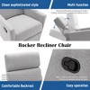 PAGED Modern Upholstered Rocker Accent Chair Swivel Recliner Chair with Tall Back for Living Room, Reading Room - 2 of 4
