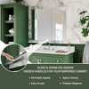 HBEZON Medicine Cabinet with Mirrors, Recessed/Wall Mounted Bathroom Cabinet, Adjustable Shelves, Soft-Close Hinge, Rectangular, Aluminum, Silver - 4 of 4