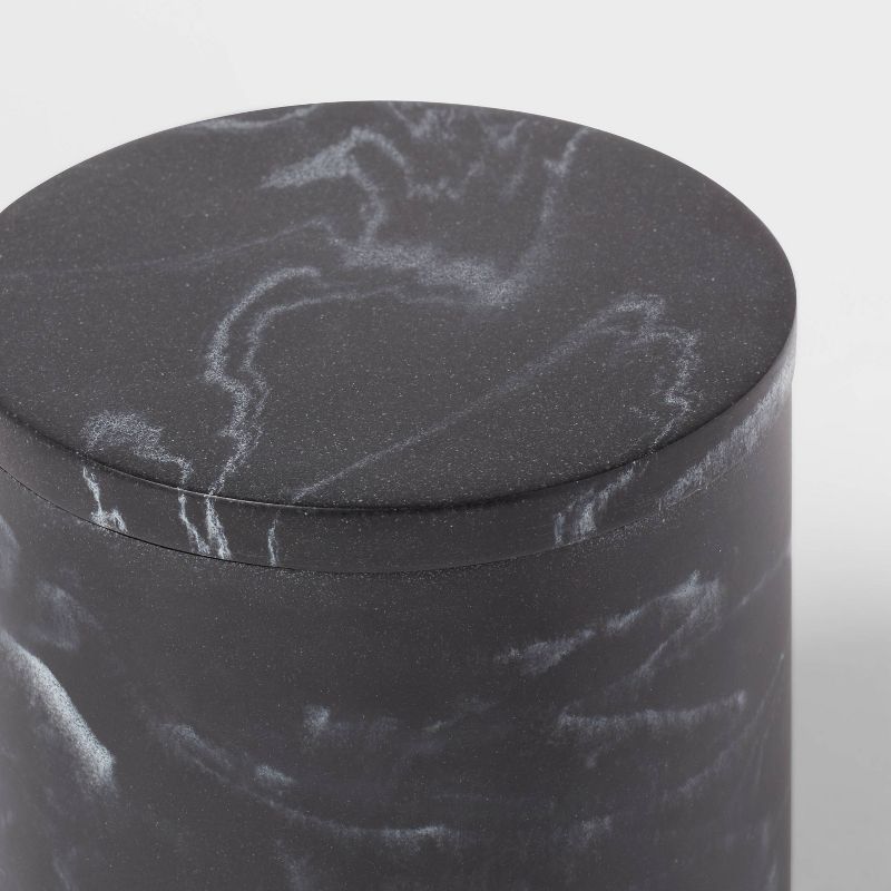 Marble Bath Canister Black - Threshold&#8482;, 5 of 9