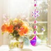 Unique Bargains Sun Catcher for Garden Decor for Indoor Hanging, Silver Tone Transparent Iridescent 1 Pc - 3 of 4