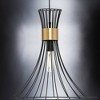 Urban Ambiance Luxury Mid-Century Modern Pendant 16''H x 18''W,  Midnight Black Finish,  Tucson Collection, UHP4352 - 4 of 4