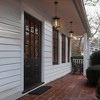 LNC 14.2" Cage Farmhouse Outdoor Pendant Lamp Matte Black: Weather-Resistant, Textured Glass Shade, E26 - 2 of 4