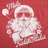 Mens Funny T Shirts Mele Kalikimaka Santa Sarcastic Hawaiian Christmas Graphic Tee For Men - Crazy Dog Men's T Shirt - 2 of 4
