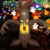 Costway 7.8 Ft Halloween Inflatables Scary Dead Tree Halloween Decoration with Ghost Dimming Infinity Mirror Light & 5 Bright LED Lights - image 3 of 4