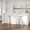 Merrick Lane Industrial Style Bar Stool with Height Adjustable Swivel Seat - 2 of 4