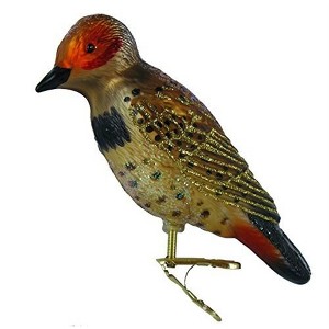 Old World Christmas Blown Glass Clip-On Ornament for Christmas Tree, Northern Flicker Bird - 1 of 4
