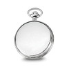 Black Bow Jewelry Charles Hubert Polished Chrome-finish White Dial 48mm Pocket Watch - 2 of 4