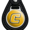 University of Tennessee at Chattanooga Secondary Logo Black Leather Keychain - 3 of 4
