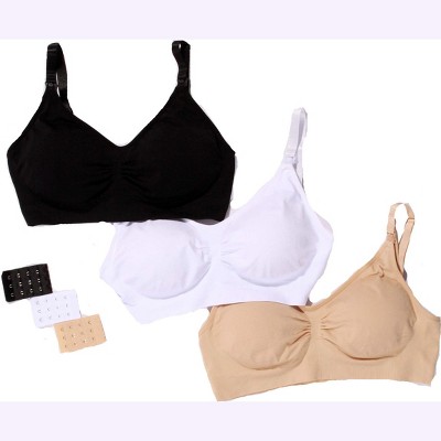 Just Intimates Nursing Bras for Women (Pack of 3)