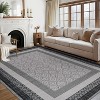 Fulvari Washable Modern Area Rugs for Living Room Abstract Soft Non-Slip Low-Pile Rug for Bedroom Dining Room Entryway - 4 of 4
