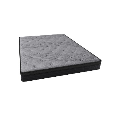 Vynxaria 12 Inch Mattress 560 Pocket Coils for Custom Support, Soft-Medium Firm, Motion Isolation, Mattress-in-a-Box
