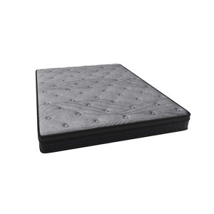 Vynxaria 12 Inch Mattress 560 Pocket Coils for Custom Support, Soft-Medium Firm, Motion Isolation, Mattress-in-a-Box - 1 of 4