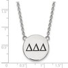 Black Bow Jewelry Sterling Silver Delta Delta Delta Greek Life Necklace 18 Inch - 2 of 4
