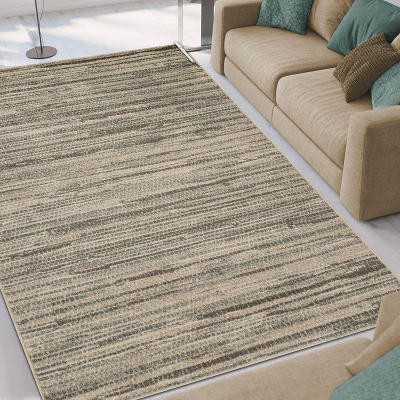 Abstract Modern Lines Indoor Runner or Area Rug by Blue Nile Mills, 5 of 7