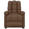vidaXL Massage Recliner in Brown Fabric – Adjustable, Vibrating, Easy Assembly, Durable and Comfortable Relaxation Massage Chair - 3 of 4