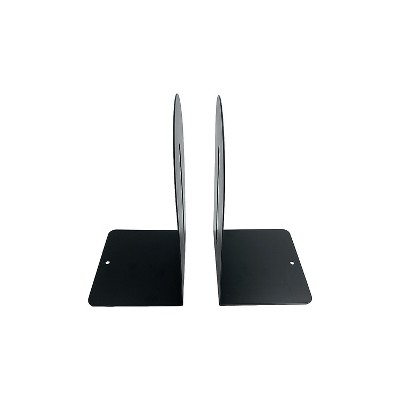 Huron Steel Book Ends 9"H Black (HASZ0091)