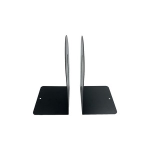 Huron Steel Book Ends 9"H Black (HASZ0091) - 1 of 3