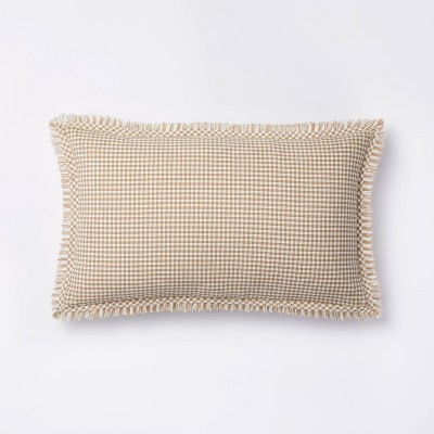 Gingham best sale throw pillows