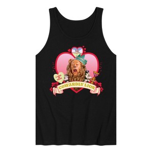 Men's - Wizard of Oz - Heart Cowardly Lion Graphic Tank Top - 1 of 3
