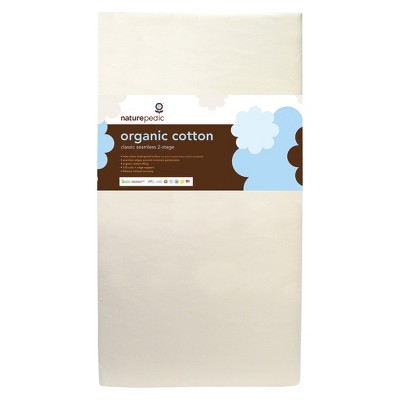 Naturepedic Certified Organic Cotton Classic 150 Baby Crib & Toddler Mattress