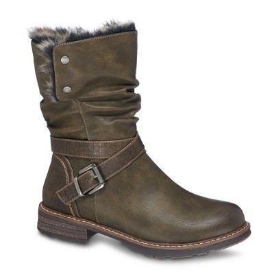 Gc Shoes Bailey Fur Buckle Detail Boots