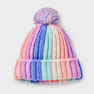 Toddler Vertical Striped Beanies - Cat & Jack™ - 1 of 3