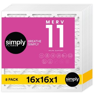 Simply Air Filter, MERV 11, 8 Pack, Furnace Air Filter for HVAC - 1 of 4