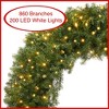 Casafield Artificial Christmas Wreath for Front Door, Window or Mantel, Green Fir Indoor/Outdoor Holiday Décor - 2 of 4