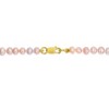 EVERLY JEWELRY | Yellow Plated Sterling Silver 3-4mm Pink Cultured Freshwater Pearl Bracelet, 6 inch - 2 of 4