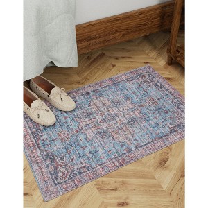 Unique Loom Maahru Collection Area Rug - Blue Moon - 1 of 4