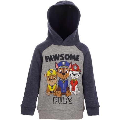 Paw Patrol Chase Marshall Rubble Toddler Boys Fleece Pullover Hoodie ...