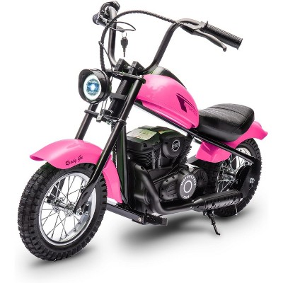 Garvee Electric Dirt Bike for Kids with 15 MPH Top Speed, 24V 300W Motor, LED Lights & 12" Air-Filled Tires