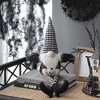 NAYSAYE Party Decoration and Accessories Set of 2 Fabric Sitting Gnomes with Wings for Halloween Decor, Black and White, 9.6"*4.5"*7.5" - 4 of 4