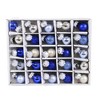 Craftoutlet.Com 0.5 Inch Tiny Glass Ball Ornament Set Christmas Tree Ornament Sets - 2 of 3