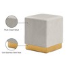 Meridian Furniture,Jax Velvet Ottoman/Stool - 4 of 4